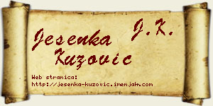 Jesenka Kuzović vizit kartica